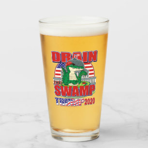 Entwässerung des Sumpfes - Trump 2020 Glas