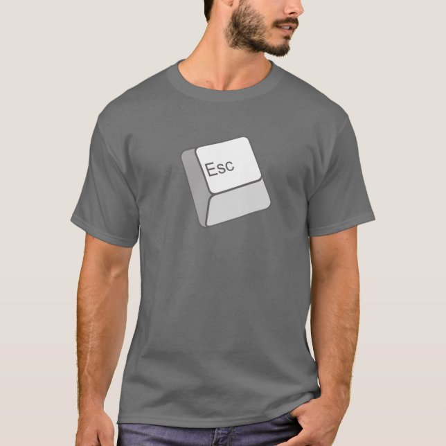 Entweichen-Knopf-T - Shirt (Vorderseite)