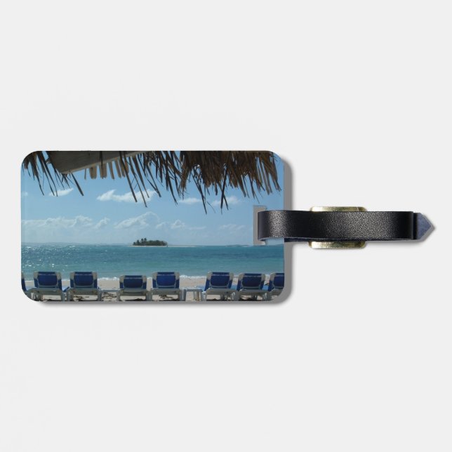 Entweichen zum Strand-Gepäckanhänger Gepäckanhänger (Rückseite horizontal)