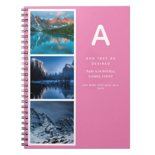 Entwerfen eines eigenen Journal-Geschenkes mit Fot Notizblock