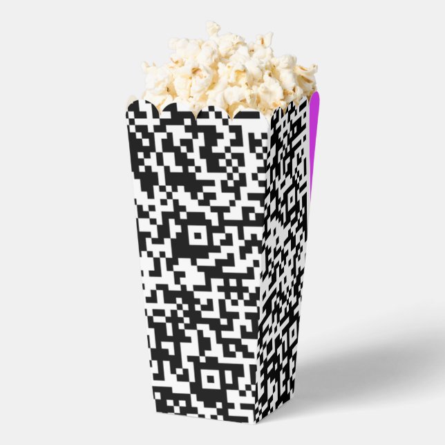 Entwerfen eines eigenen QR-Code-Popcorn-Beispiels Geschenkschachtel (Geplatzt)
