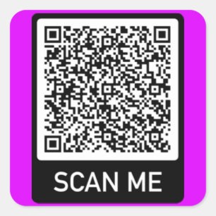 Entwerfen eines eigenen QR-Codeaufklebers Quadratischer Aufkleber