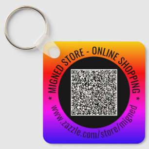 Entwerfen eines eigenen QR-Schlüsselanhänger mit b Schlüsselanhänger