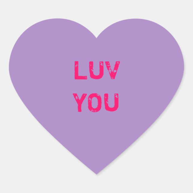 Entwerfen eines Lila Heart Sticker (Vorderseite)