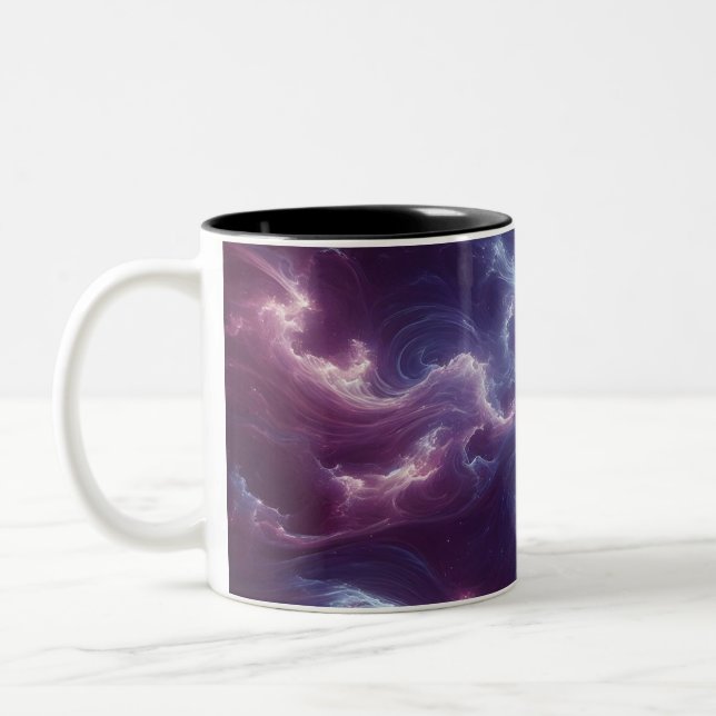 Entwerfen eines nebelhaften und ätherischen Muster Zweifarbige Tasse (Links)