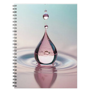 Entwerfen Nah-up Wasser ruhige Natursaison Notizblock