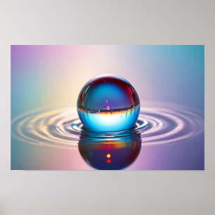 Entwerfen Nah-up Wasser ruhige Natursaison Poster