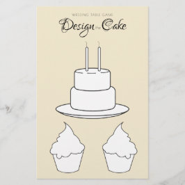 Entwerfen Sie das gelbe Blatt des Kuchenspiels.