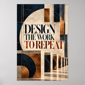 Entwerfen Sie die Arbeit, um abstrakte geometrisch Poster