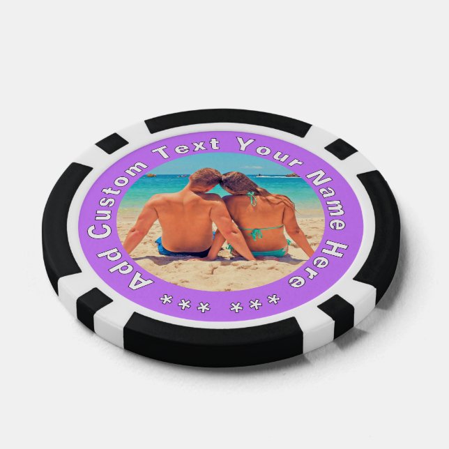 Entwerfen Sie eigene Foto-Poker-Chips mit benutzer Pokerchips (Einzeln)