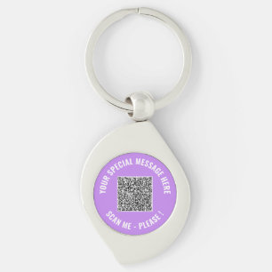 Entwerfen Sie eigene Text- und QR-Schlüsselanhänge Schlüsselanhänger