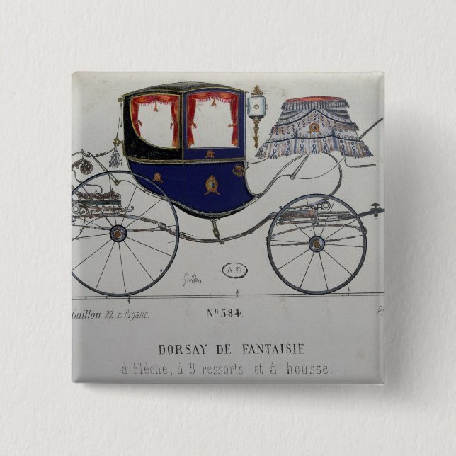Entwerfen Sie für 'Coupe Dorsay de Fantaisie' Button (Vorderseite)