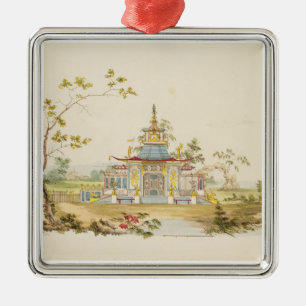 Entwerfen Sie für einen chinesischen Tempel, Ornament Aus Metall