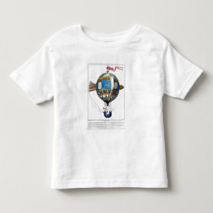 Entwerfen Sie für einen Heißluftballon mit einem Kleinkind T-shirt