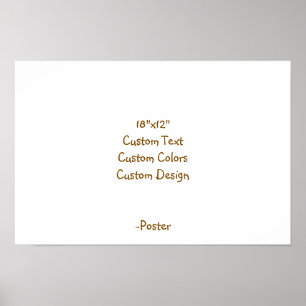 Entwerfen Sie Ihr eigenes 18"x12" Matt Poster