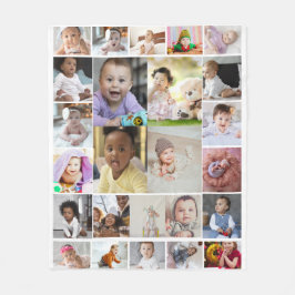 Entwerfen Sie Ihr eigenes 25 Foto Collage Poster Fleecedecke