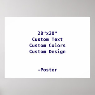 Entwerfen Sie Ihr eigenes 28"x20" Matt Poster