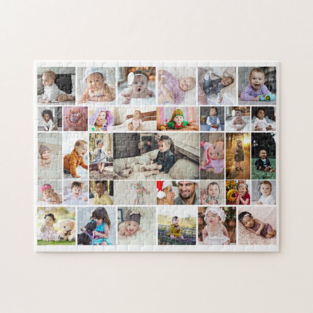 Entwerfen Sie Ihr eigenes 35 Foto Collage Poster (Horizontal)