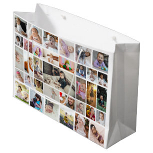 Entwerfen Sie Ihr eigenes 35 Foto Collage Poster Große Geschenktüte
