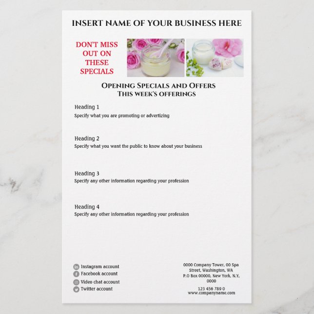 Entwerfen Sie Ihr eigenes 4-Foto-Business-Marketin Flyer (Vorne)