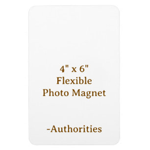 Entwerfen Sie Ihr eigenes 4" x 6" flexibles Fotoma Magnet