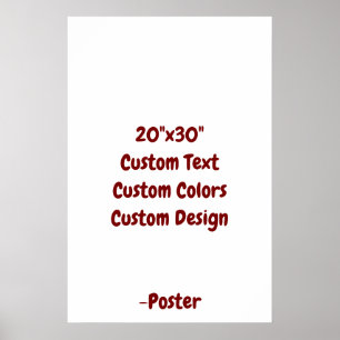Entwerfen Sie Ihr eigenes 50x75 cm großes Matt Poster