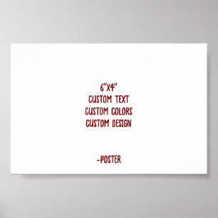 Entwerfen Sie Ihr eigenes 6"x4" Matt Poster