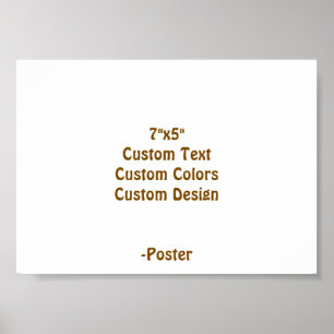 Entwerfen Sie Ihr eigenes 7"x5" Matt Poster