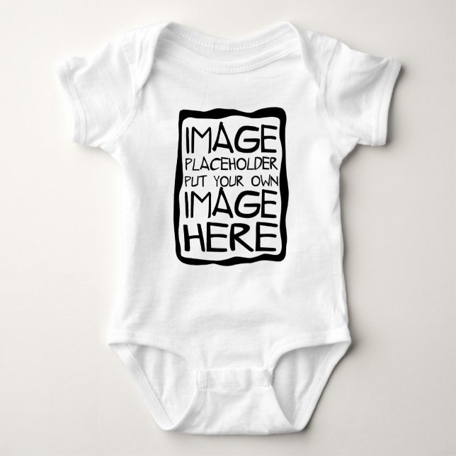 Entwerfen Sie Ihr eigenes Baby-Shirt Baby Strampler (Vorderseite)