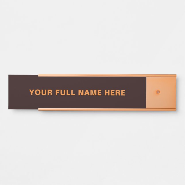 Entwerfen Sie Ihr Eigenes Benutzerdefiniertes Name Türschild (Vorderseite )