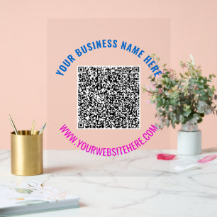 Entwerfen Sie Ihr eigenes benutzerdefiniertes QR-C Acrylschild
