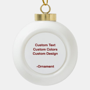 Entwerfen Sie Ihr eigenes Design Keramik Kugel-Ornament