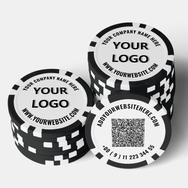 Entwerfen Sie Ihr eigenes Firmenlogo Poker Chips V (Stapel)