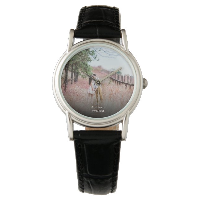 Entwerfen Sie Ihr eigenes Foto Armbanduhr (Vorderseite)