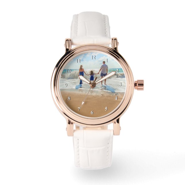 Entwerfen Sie Ihr eigenes Foto Personalisierte Ges Armbanduhr (Vorderseite)