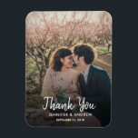 Entwerfen Sie Ihr eigenes Foto Vielen Dank für Ihr Magnet<br><div class="desc">Entwerfen Sie Ihr eigenes Foto Danke Hochzeitskarte. Eleganter Foto Magnet zu sagen Danke an Ihre Hochzeitsgäste. Sie können Ihr eigenes Foto hinzufügen,  Ihren eigenen Text und Namen hinzufügen.</div>