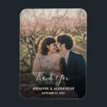 Entwerfen Sie Ihr eigenes Foto Vielen Dank für Ihr Magnet<br><div class="desc">Entwerfen Sie Ihr eigenes Foto Danke Hochzeitskarte. Eleganter Foto Magnet zu sagen Danke an Ihre Hochzeitsgäste. Sie können Ihr eigenes Foto hinzufügen,  Ihren eigenen Text und Namen hinzufügen.</div>
