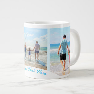Entwerfen Sie Ihr eigenes Fotocollagen-Tassengesch Jumbo-Tasse