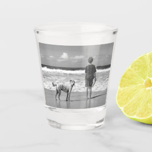 Entwerfen Sie Ihr eigenes Haustier-Foto-Shotglas Schnapsglas