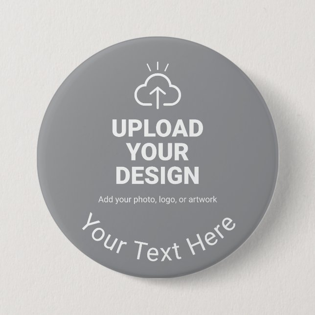 Entwerfen Sie Ihr eigenes Kunstwerk mit Text Button (Vorderseite)