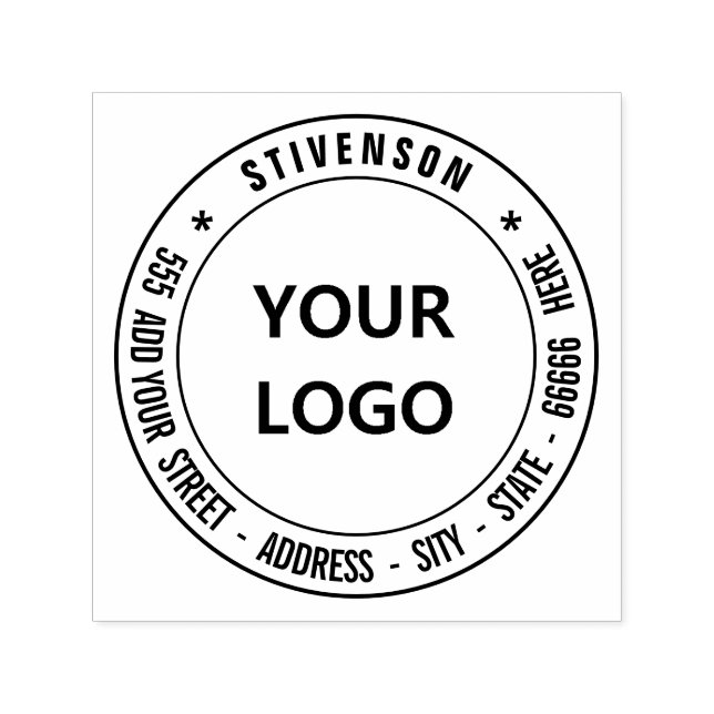 Entwerfen Sie Ihr eigenes Logo oder Ihre Foto-Adre Permastempel (Design)