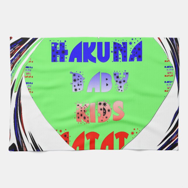 Entwerfen Sie Ihr eigenes luminöses Herz-Baby-Desi Handtuch (Horizontal)