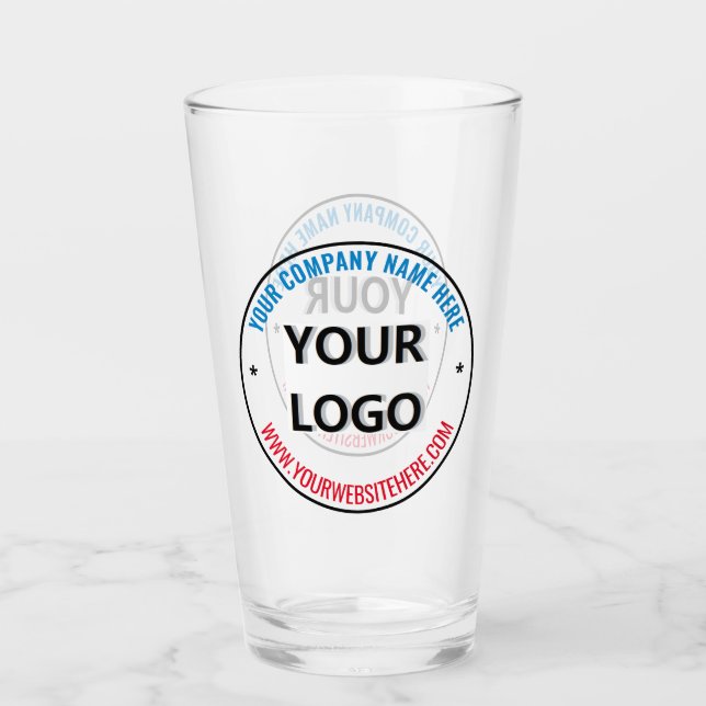 Entwerfen Sie Ihr eigenes Marken-Promotion-Biergla Glas (Vorderseite)