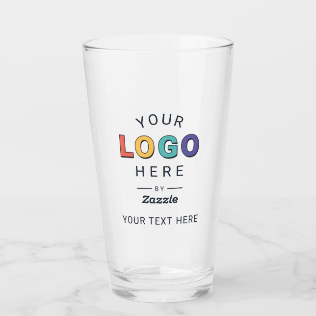 Entwerfen Sie Ihr eigenes Markenlogo-Design Glas (Vorderseite)