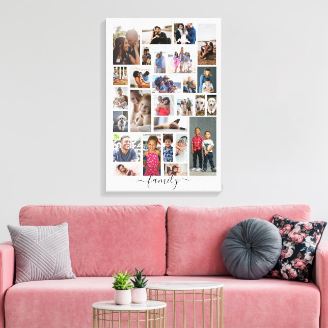 Entwerfen Sie Ihr eigenes Personalisiertes 27-Foto Leinwanddruck (Insitu (Wohnzimmer))