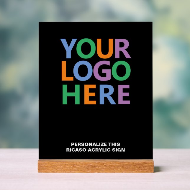 Entwerfen Sie Ihr eigenes Personalisiertes Logo Acrylschild (Neutral)