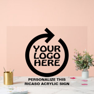 Entwerfen Sie Ihr eigenes Personalisiertes Logo Acrylschild
