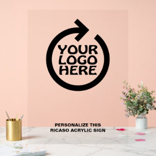 Entwerfen Sie Ihr eigenes Personalisiertes Logo Acrylschild