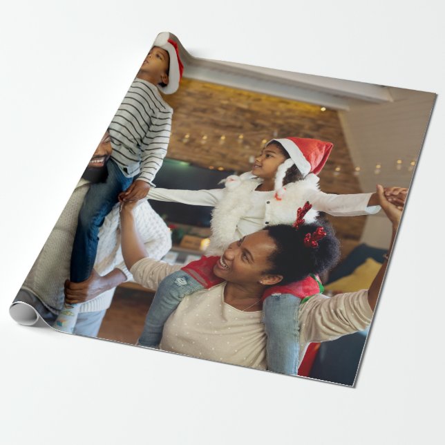 Entwerfen Sie Ihr eigenes Single-Foto Geschenkpapier (Ungerollt)