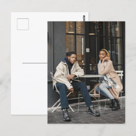 Entwerfen Sie Ihr eigenes Single-Foto Postkarte
